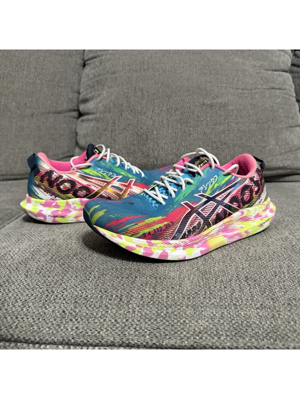 Asics Noosa Tri 34 Size 9.5 US Women Aqua Hot Pink Shoes - Picture 1 of 9